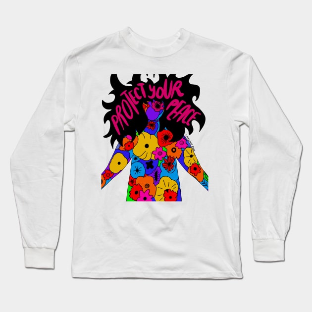 Protect your Peace Long Sleeve T-Shirt by TheLoveSomeDove